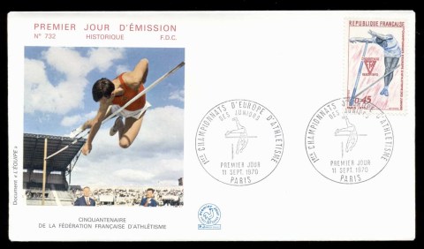 France-1970-Athletic-Federation-FDC