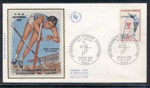 France-1970-Athletics-FDC