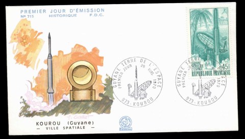 France-1970-Diamant-B-Rocket-Launch-FDC