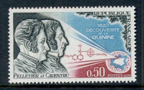 France-1970-Discovery-of-Quinine-MUH