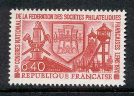 France-1970-Federation-of-Philatelic-Societies-MUH