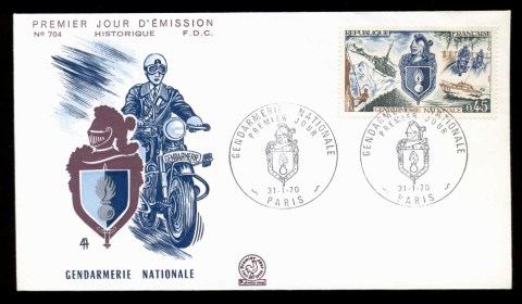 France-1970-National-Gendarmerie-FDC