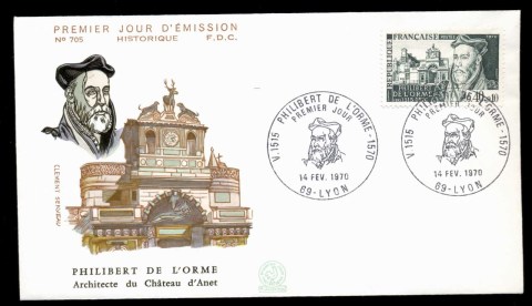 France-1970-Philibert-de-LOrme-FDC