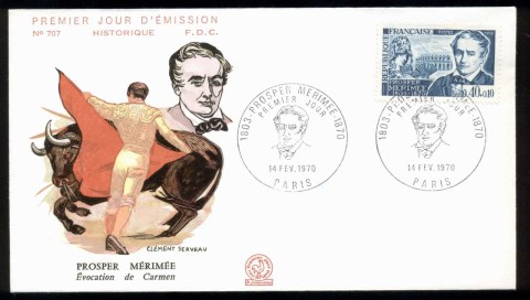 France-1970-Prosper-Merimee-FDC_1