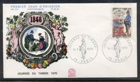 France-1970-Stamp-day