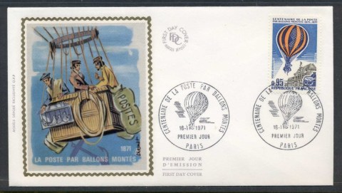 France-1971-Ballons-Monte-Post-FDC