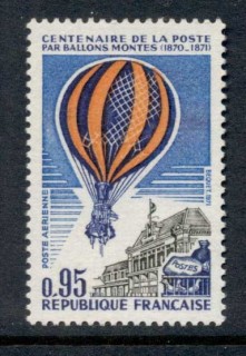 France-1971-Balloon-Post-Cent-MUH