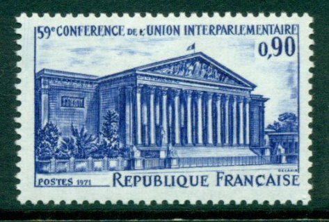 France-1971-Bourbon-Palace-MUH-Lot24680