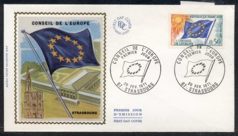 France-1971-Council-of-Europe-FDC