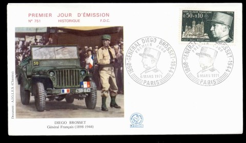 France-1971-Gen-Diego-Brosset-FDC