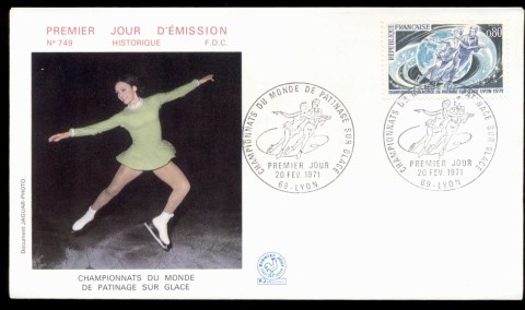 France-1971-Ice-Skating-FDC