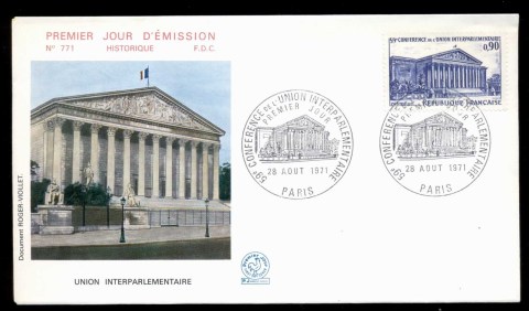 France-1971-Interparliamentary-Union-FDC