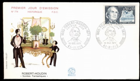 France-1971-Robert-Houdini-FDC