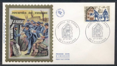 France-1971-Stamp-day-FDC