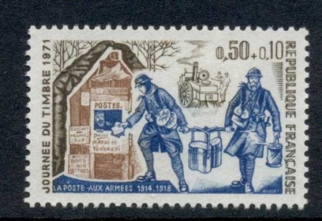 France-1971-Stamp-day-MUH