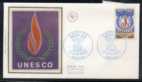 France-1971-UNESCO-FDC