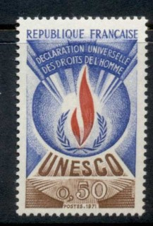 France-1971-UNESCU-Human-Rights-Flame-MUH