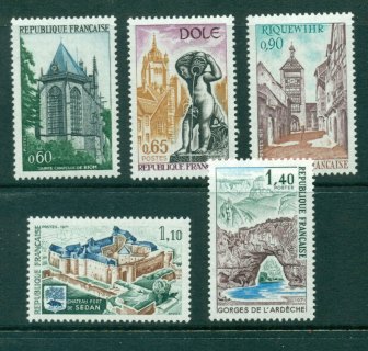 France-1971-Views-5-MUH-Lot24686