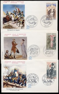 France-1972-French-History-3x-FDC