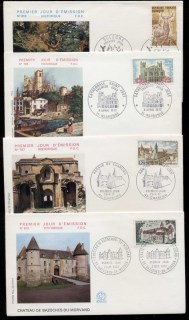 France-1972-Regional-Views-4x-FDC