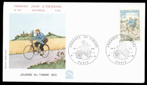 France-1972-Stamp-day