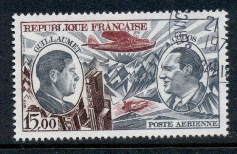 France-1973-Airmail-Aviators-CTO