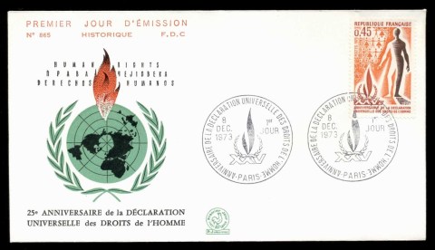 France-1973-Declaration-of-Human-Rights-FDC