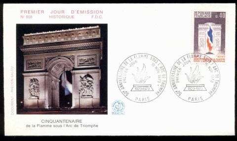 France-1973-Eternal-Flame-FDC