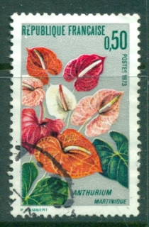 France-1973-Flowers-Anthurium-FU-Lot29138