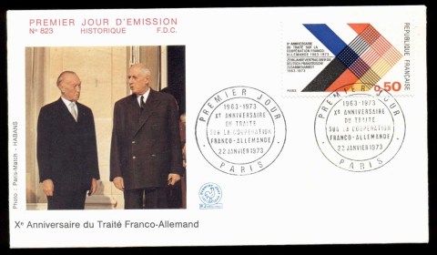 France-1973-France-German-Cooperation-FDC