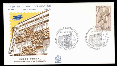 France-1973-Postal-Museum-FDC