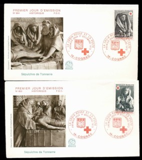 France-1973-Red-Cross-2x-FDC