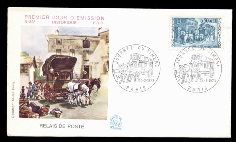 France-1973-Stamp-day-FDC