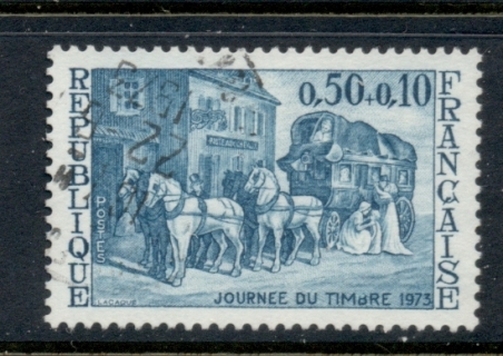 France-1973-Stamp-day-FU