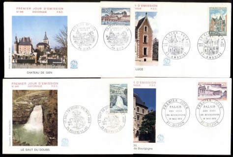 France-1973-Tourism-Views-4x-FDC