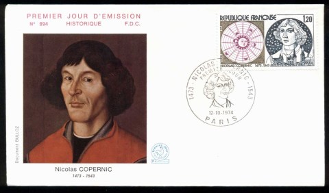 France-1974-Copernicus-FDC