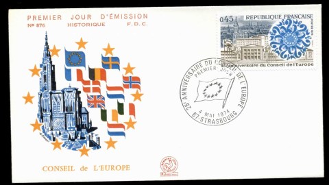 France-1974-Council-of-Europe-FDC