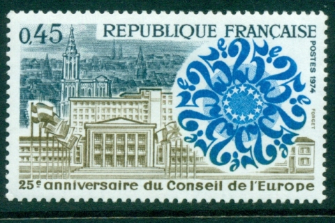 France-1974-Council-of-Europe-MLH-Lot29165