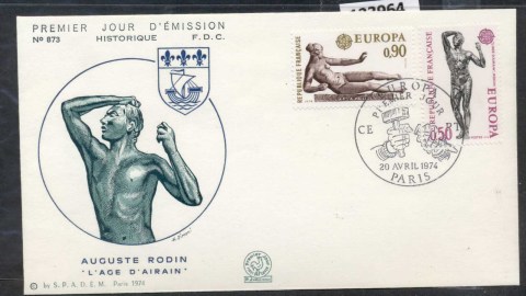 France-1974-Europa-Sculpture-FDC