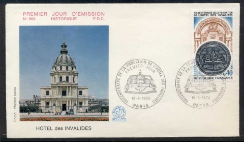 France-1974-Hotel-des-Invalides-FDC