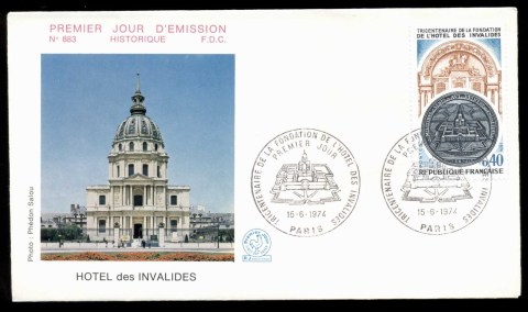 France-1974-Hotel-des-Invalides-FDC_1