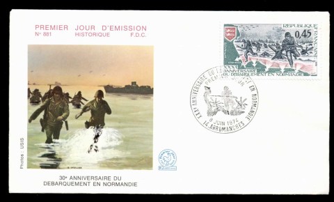 France-1974-Normandy-Landings-FDC