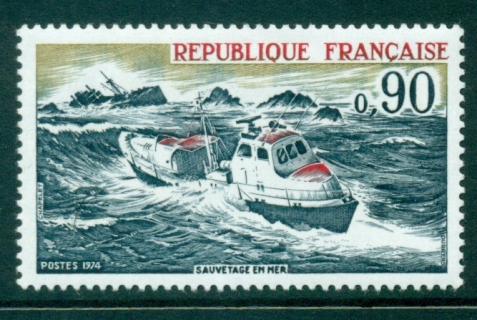 France-1974-Sea-Rescue-MLH-Lot29164