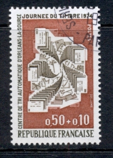 France-1974-Stamp-Day-CTO