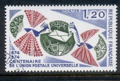 France-1974-UPU-cent-CTO