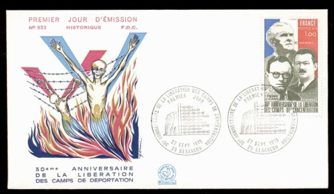 France-1975-Liberation-of-Concentration-Camps-FDC