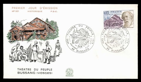 France-1975-Peoples-Theatre-Boussang-FDC