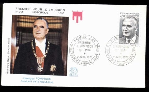 France-1975-President-Georges-Pompidou-FDC