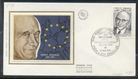 France-1975-Robert-Schuman-FDC