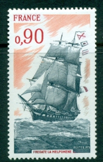 France-1975-Sailing-Ship-Frigate-Melopomene-MUH-Lot29193